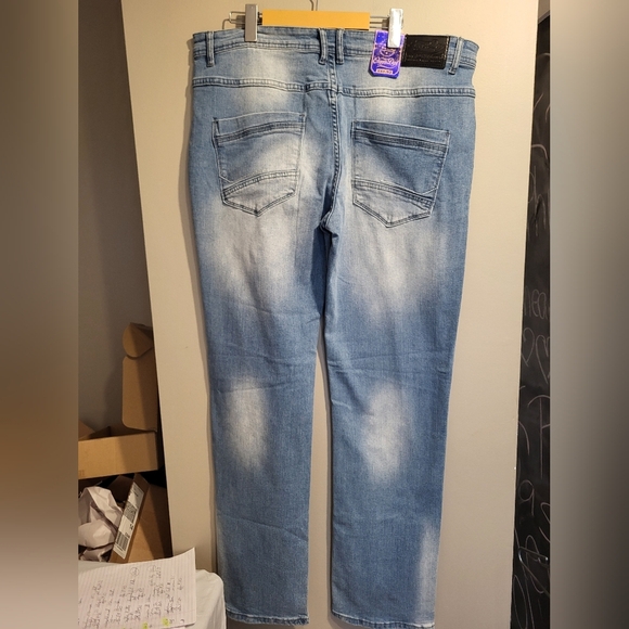 NEW Oxygen Men's Light Blue Jeans, Size 36x33 - Picture 2 of 7